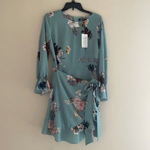 Oeuvre Floral Wrap Dress - Size 14/XL